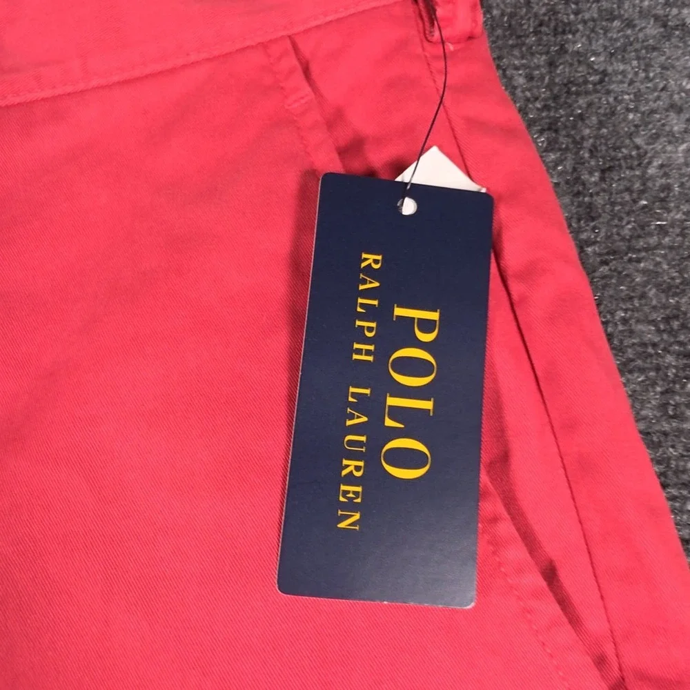 NWD Polo Ralph Lauren Chino Mens 38x30 Nantucket Red Stretch Straight Fit READ